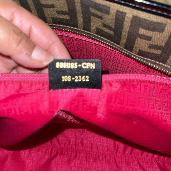 Preloved Fendi leather Zucca bag pristine condition comes with dust. - Picture 15 of 16